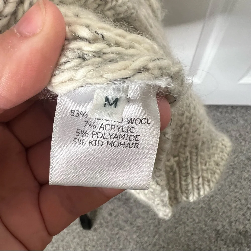 Sz M YIGAL AZROUEL Merino Wool Cardigan Chunky Knit NWOT $625 MSRP
